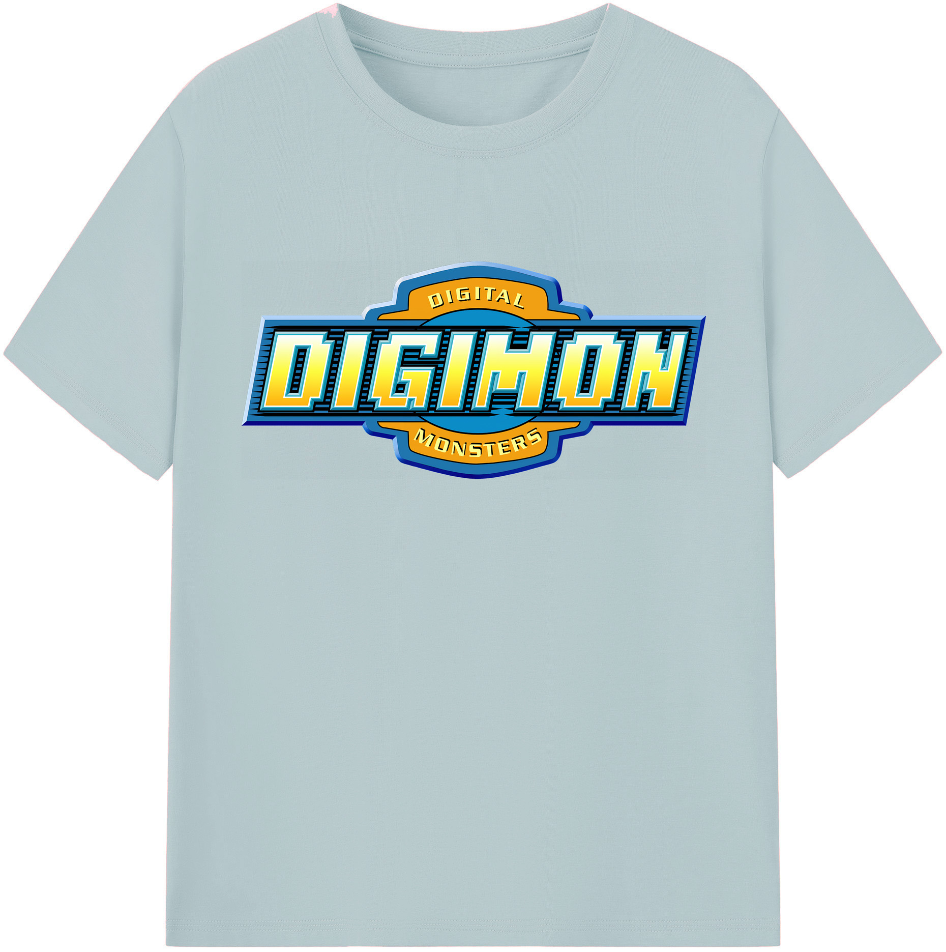 （画像用） Digimon デジタルモンスター/デジモン 綿100％半袖Tシャツ（フロントプリント）